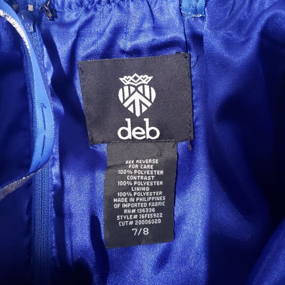 Y2K Deb Blue Ombre Tulle Homecoming Dress Size 7/8 Cocktail Party Formal Flirty - Picture 5 of 6